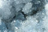 Crystal Filled Celestine (Celestite) Egg Geode - Madagascar #364746-1